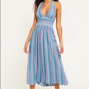 Urban Outfitters Linen Halter Dress